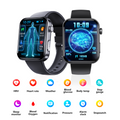 ECG smart watch with blood pressure monitor body temperature blood glucose heart rate blood oxygen-0